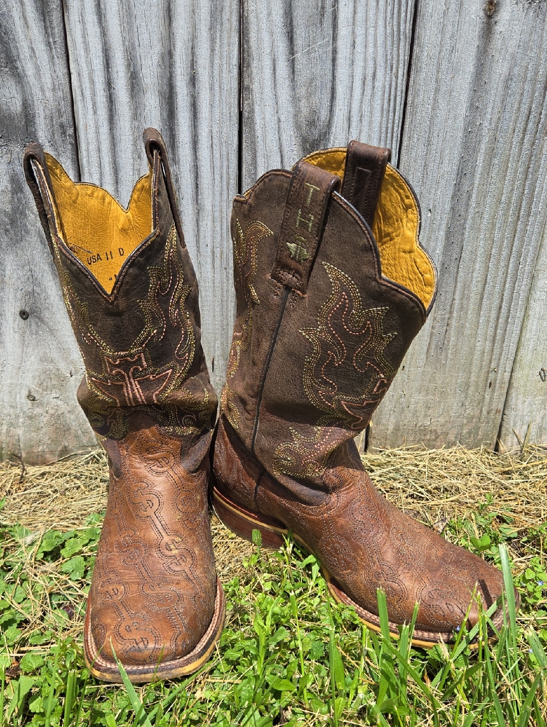 Tin Haul "Make It Rain" Square-Toe Men's Boot